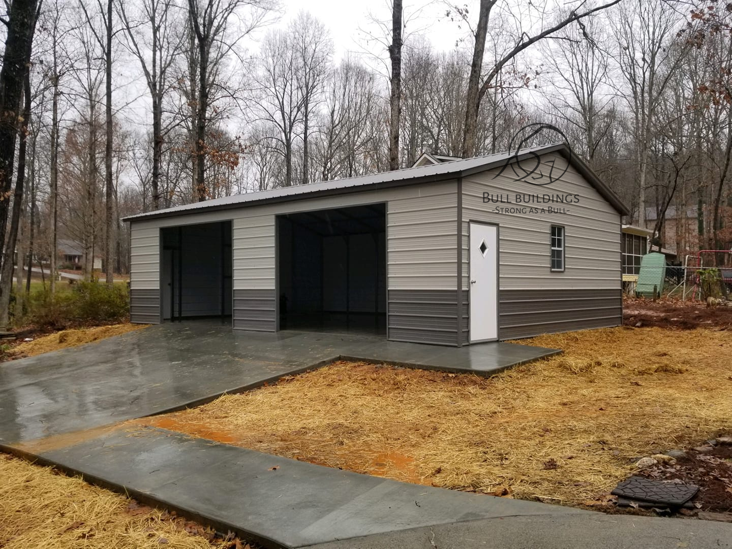22x20 Metal Garage Alabama - Bull Buildings Customer Build