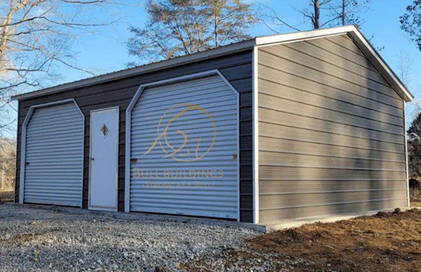 Single-Car Metal Garages (12x20 to 18x30)
