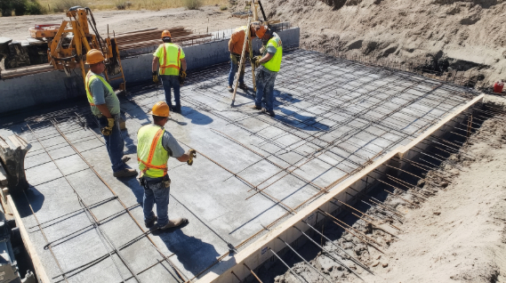 construction-workers-inspecting-rebar-grid-concrete-slab